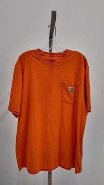 Carhartt Loose Fit K87 Pocket T-Shirt - Bright Orange (Size Large)